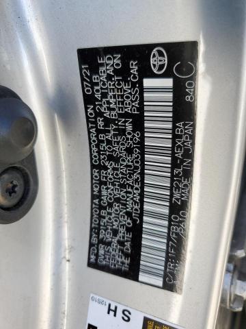 2022 TOYOTA COROLLA LE - JTDEAMDE3NJ039196