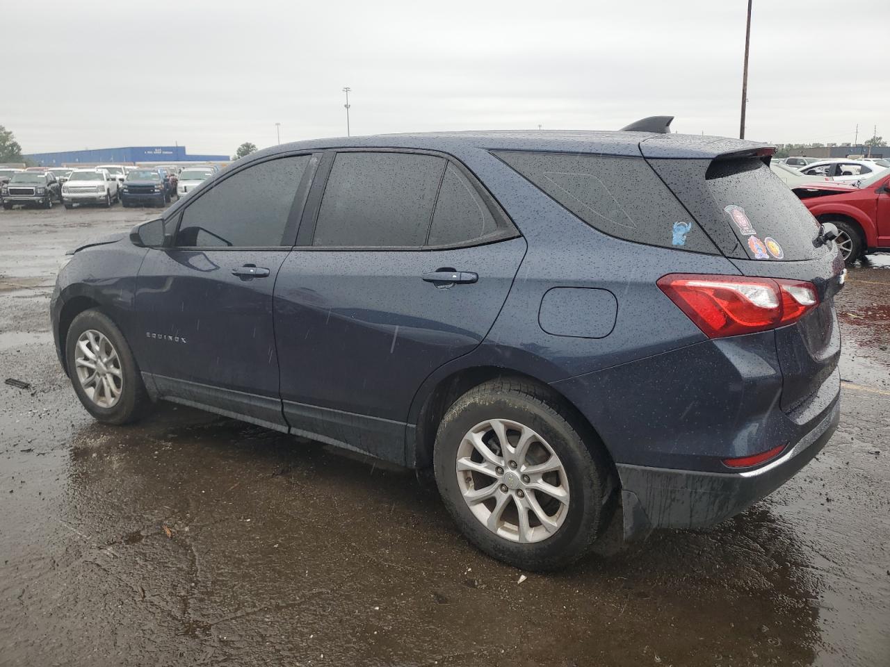 CHEVROLET EQUINOX LS 2018 blue  gas 3GNAXHEV1JL114250 photo #3