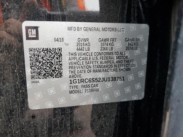 VIN 1G1RC6S52JU138751 2018 Chevrolet Volt, LT no.12