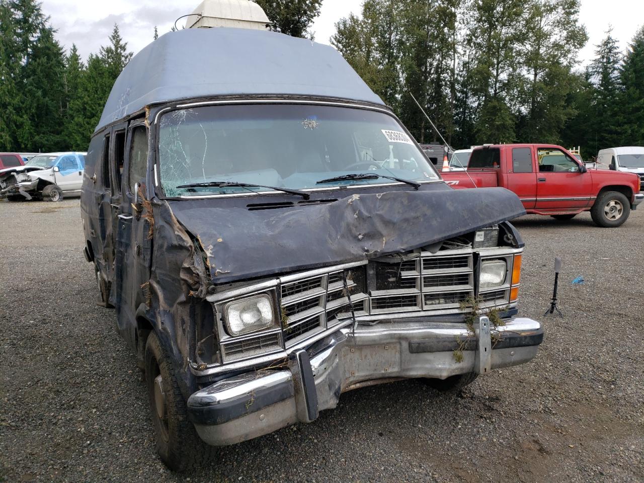 Lot #2989172672 1987 DODGE RAM VAN B2