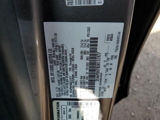 VIN 3FA6P0H78DR151977 2013 Ford Fusion, SE no.12