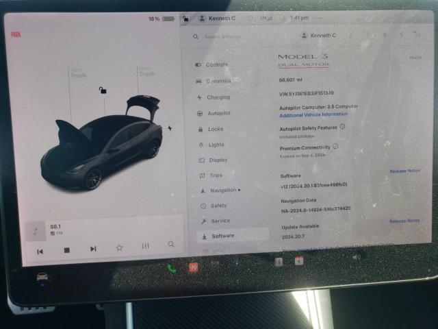 2018 TESLA MODEL 3 - 5YJ3E1EB3JF151349