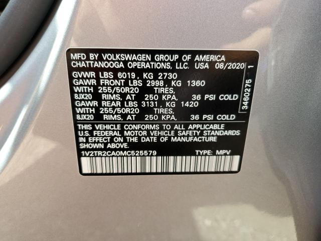 2021 VOLKSWAGEN ATLAS CROS - 1V2TR2CA0MC525579
