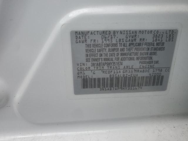 2017 NISSAN SENTRA S - 3N1AB7AP9HY351674