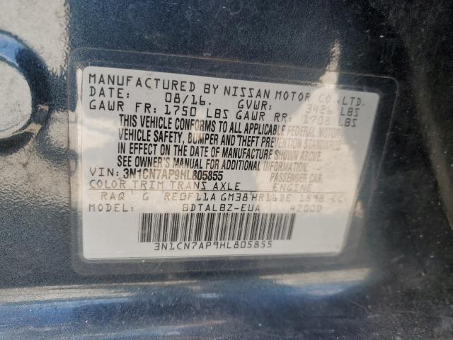 2017 NISSAN VERSA S - 3N1CN7AP9HL805855
