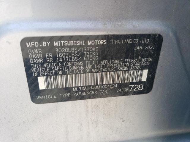 2021 MITSUBISHI MIRAGE ES - ML32AUHJ3MH004824