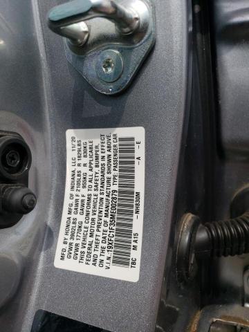 2021 HONDA CIVIC EX 19XFC1F35ME002879  66224714