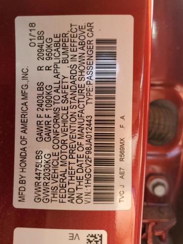 2018 HONDA ACCORD TOU 1HGCV2F98JA012443