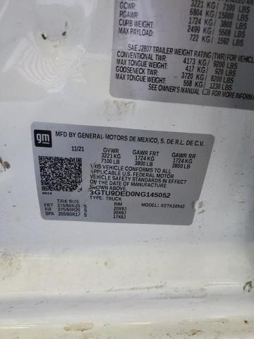 2022 GMC SIERRA LIM - 3GTU9DED0NG145052
