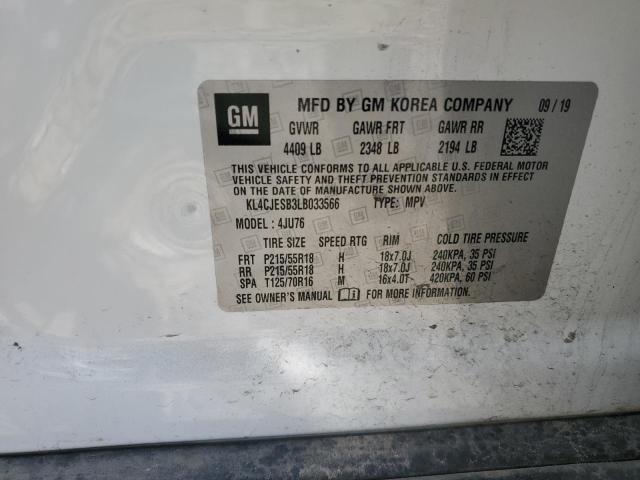 2020 BUICK ENCORE PRE - KL4CJESB3LB033566