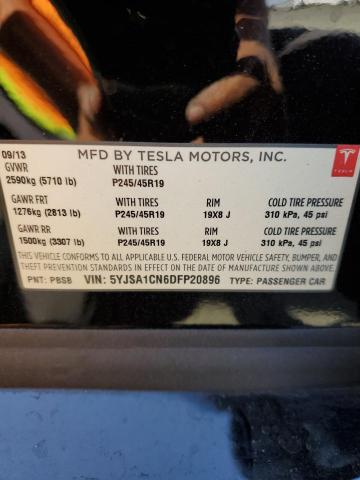 VIN 5YJSA1CN6DFP20896 2013 Tesla MODEL S no.12