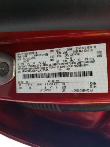 2022 FORD ESCAPE TIT 1FMCU9J99NUA23355  66926414