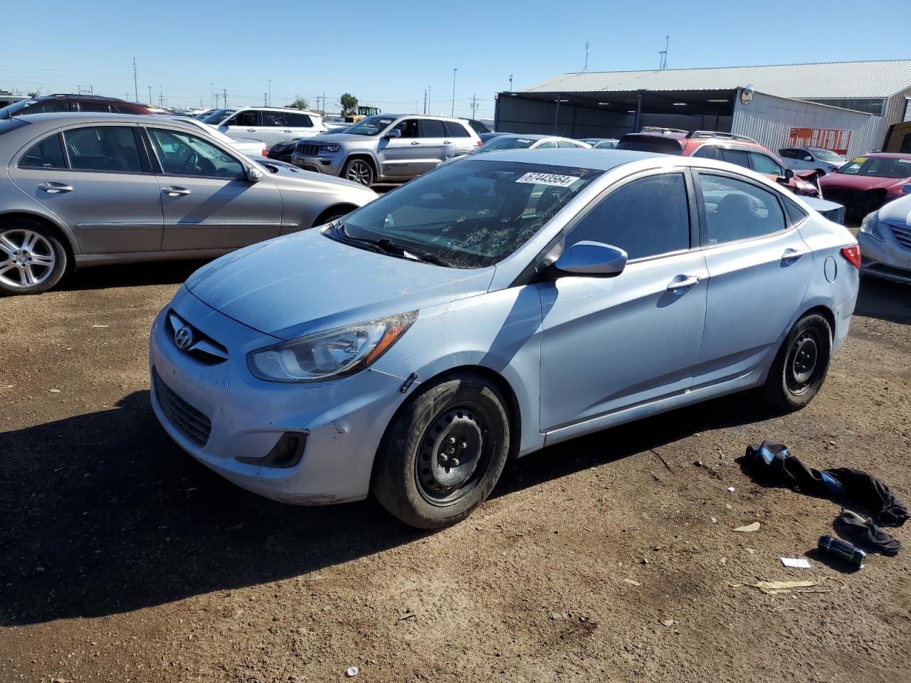 Lot #2853287767 2014 HYUNDAI ACCENT GLS