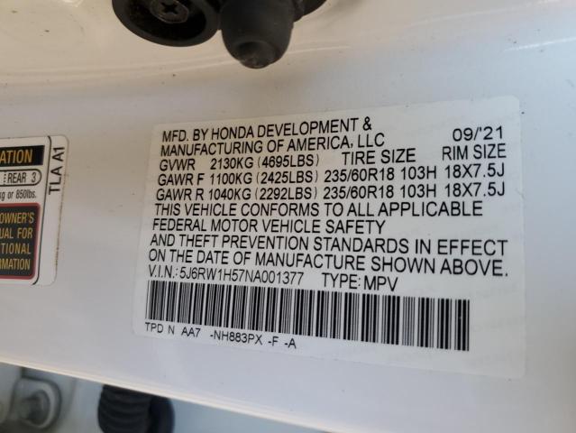 2022 HONDA CR-V EX - 5J6RW1H57NA001377
