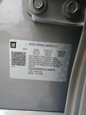 2018 CHEVROLET IMPALA LT - 1G1105S36JU140971