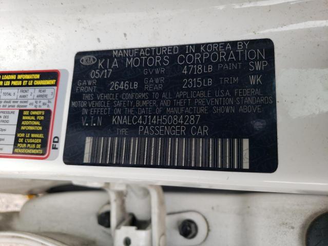 2017 KIA CADENZA PR - KNALC4J14H5084287