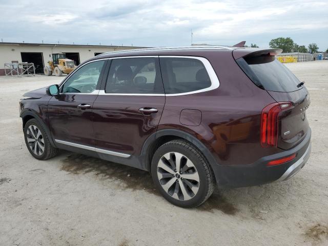 KIA TELLURIDE 2022 maroon  gas 5XYP6DHC3NG238672 photo #3