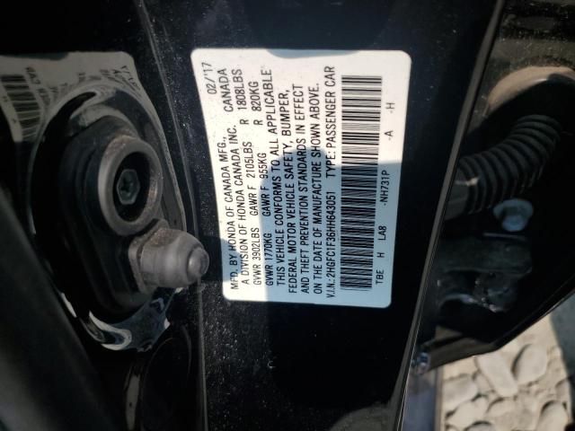 2017 HONDA CIVIC EX - 2HGFC1F36HH643051