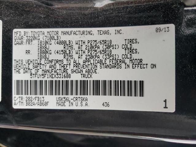 VIN 5TFUY5F1XEX331688 2014 Toyota Tundra, Double Ca... no.13