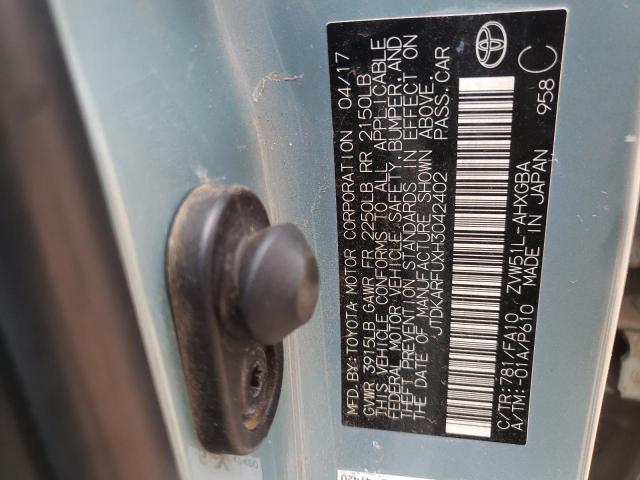 2017 TOYOTA PRIUS - JTDKARFUXH3042402