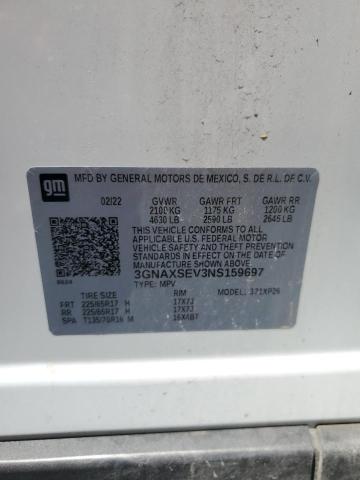 2022 CHEVROLET EQUINOX LS - 3GNAXSEV3NS159697