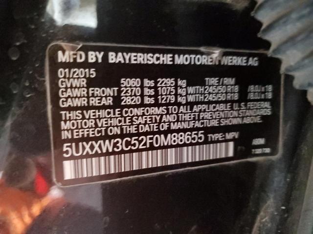 VIN 5UXXW3C52F0M88655 2015 BMW X4 no.12