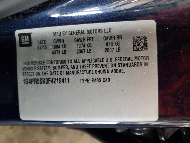 2015 BUICK VERANO CON 1G4PR5SK0F4219411