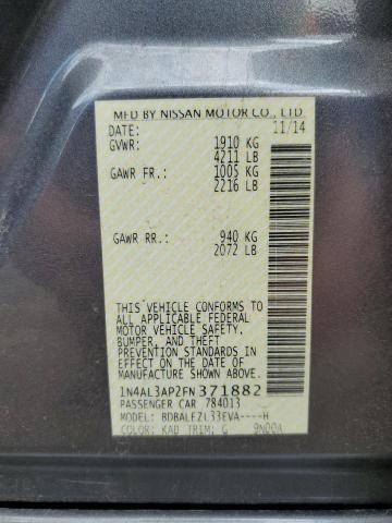 2015 NISSAN ALTIMA 2.5 - 1N4AL3AP2FN371882