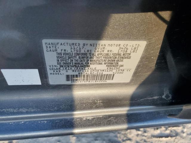 2018 NISSAN VERSA S - 3N1CN7AP8JL842286