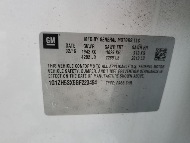 2016 CHEVROLET MALIBU PRE - 1G1ZH5SX5GF223464