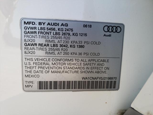 VIN WA1CNAFY0J2198970 2018 Audi Q5, Prestige no.13