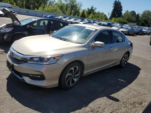 HONDA ACCORD EXL 2016 beige  gas 1HGCR3F8XGA010154 photo #1