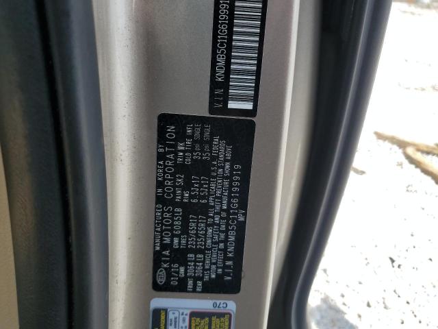 2016 KIA SEDONA LX - KNDMB5C11G6199919