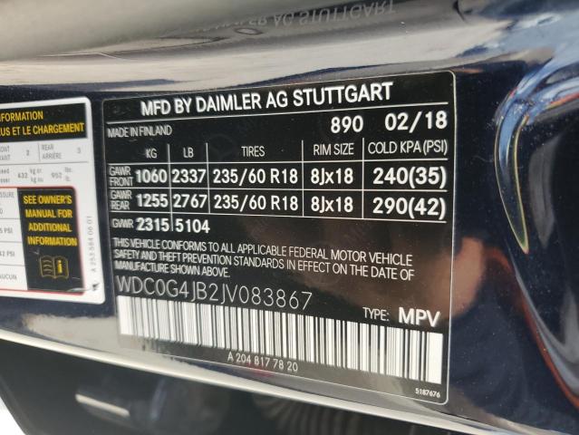 2018 MERCEDES-BENZ GLC 300 - WDC0G4JB2JV083867
