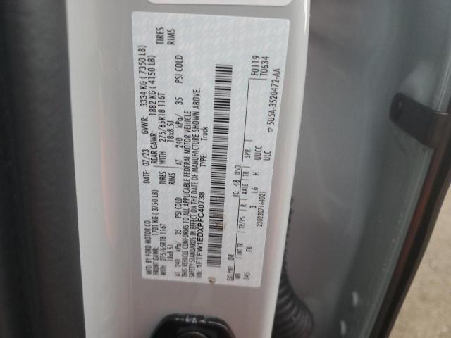 2023 FORD F150 SUPER - 1FTFW1EDXPFC40738