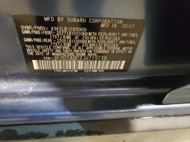 2018 SUBARU CROSSTREK - JF2GTABC7JH219139
