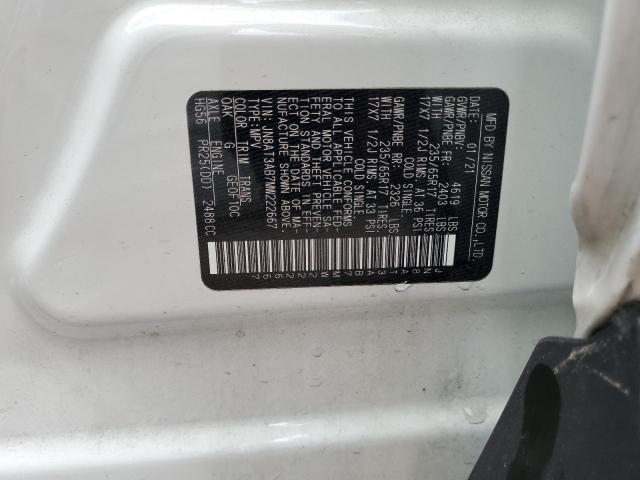 2021 NISSAN ROGUE S JN8AT3AB7MW222667