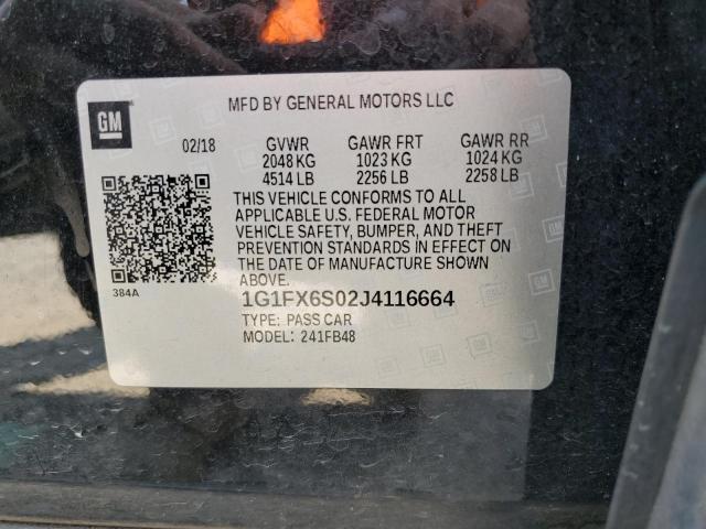2018 CHEVROLET BOLT EV PR - 1G1FX6S02J4116664