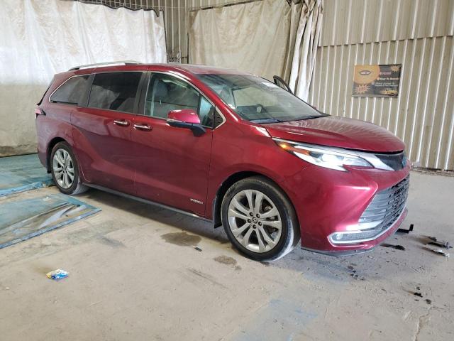 Vin: 5tderkecxms032404, lot: 68022034, toyota sienna limited 20214