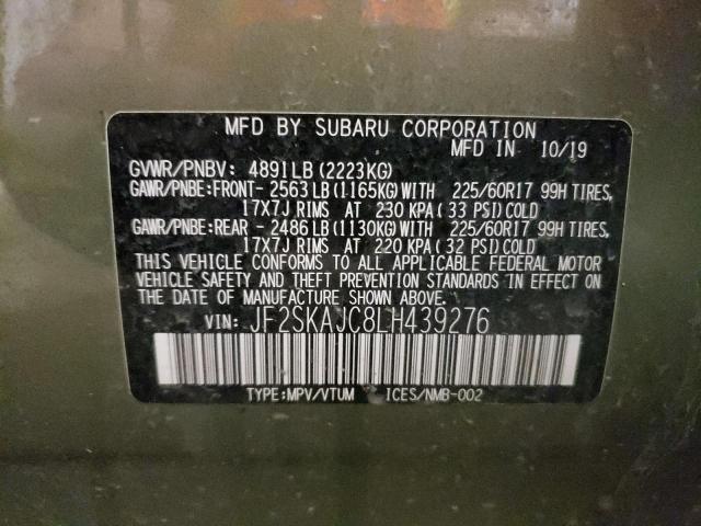 2020 SUBARU FORESTER P - JF2SKAJC8LH439276