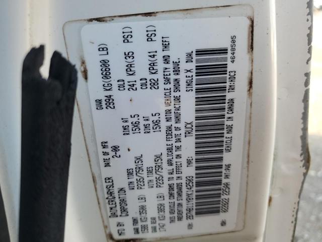 2000 DODGE RAM VAN B1 #3285608312