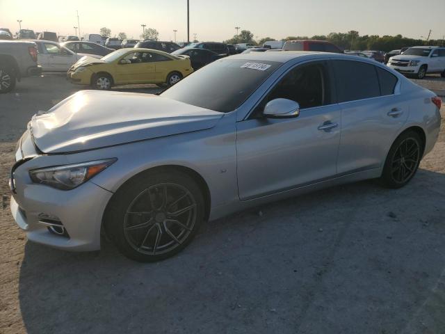 INFINITI Q50 BASE 2014 silver  gas JN1BV7AR7EM686783 photo #1