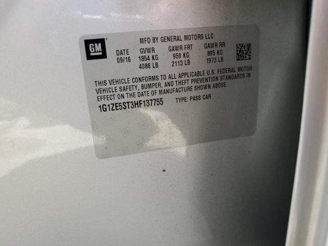 2017 CHEVROLET MALIBU - 1G1ZE5ST3HF137755