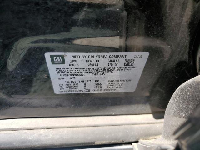 2021 CHEVROLET TRAX LS - KL7CJKSB3MB336124