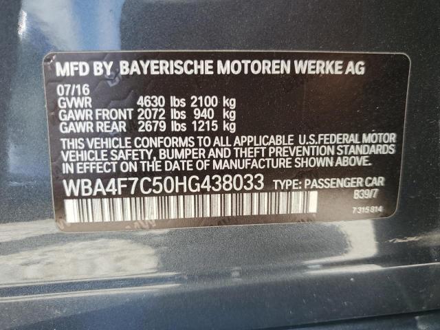 VIN WBA4F7C50HG438033 2017 BMW 4 Series, 430I Gran ... no.12