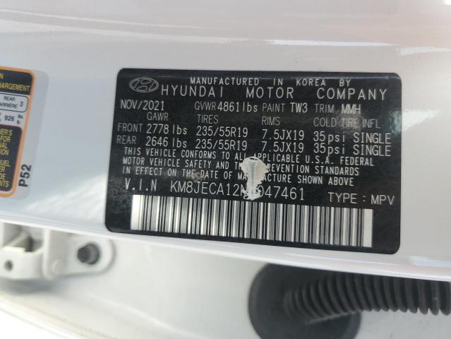 VIN KM8JECA12NU047461 2022 Hyundai Tucson, Limited no.14