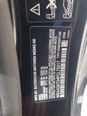 VIN WBA43AT04PCL75017 2023 BMW 4 Series, 430XI no.12