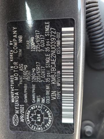 2022 HYUNDAI TUCSON SEL - KM8JBCAE2NU039727
