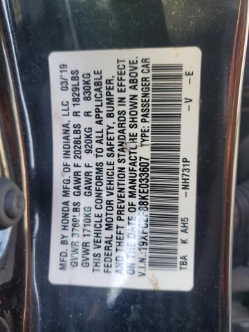 2019 HONDA CIVIC SPOR - 19XFC2F88KE033607