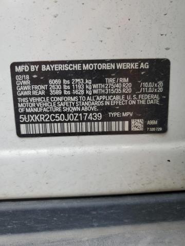 VIN 5UXKR2C50J0Z17439 2018 BMW X5, Sdrive35I no.13